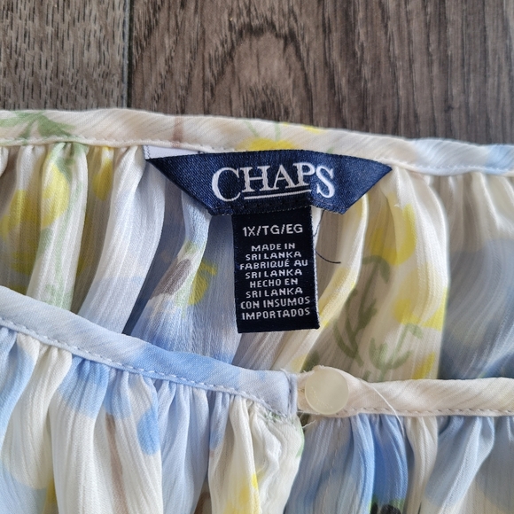 Chaps Flowy Blouse - Picture 3 of 4